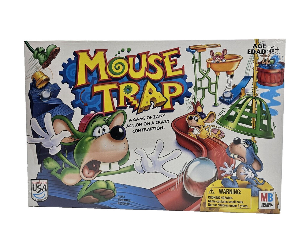 Milton Bradley Mouse Trap Board Game 2005 New Factory Sealed 04657 Retro Classic